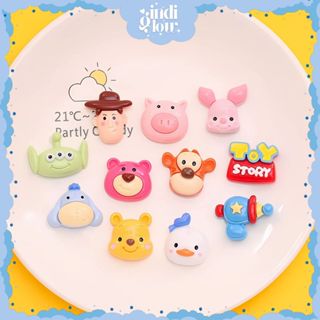 Gantungan Ig 1 件可愛 3D 粘土樹脂玩具總動員人物 DIY 錢包裝飾鑰匙扣壓花貼紙