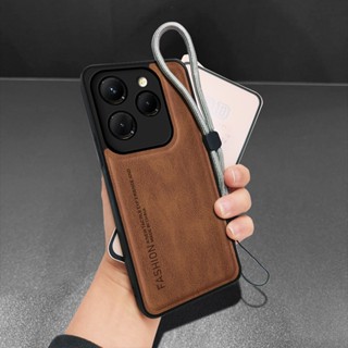 2 合 1 耐用外殼適用於 Tecno Spark 20 Pro KJ6 外殼手機螢幕保護膜防刮獎勵防丟帶商務風格 3