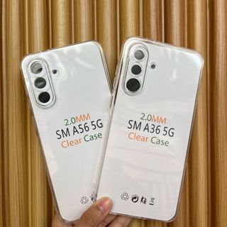 SAMSUNG 手機殼三星 A36 5G 三星 A56 5G 手機殼透明透明 TPU 抗真菌果凍手機殼高畫質矽膠