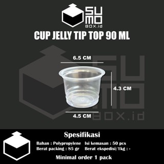 TIPTOP 果凍布丁杯 60ml 90ml 含 50pcs 冰淇淋果凍布丁塑料杯