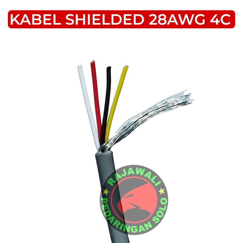 屏蔽電纜 28 AWG 3C 4C 耐用柔性斷路電阻信號電纜光纖電纜包含 3 和電纜包含 4