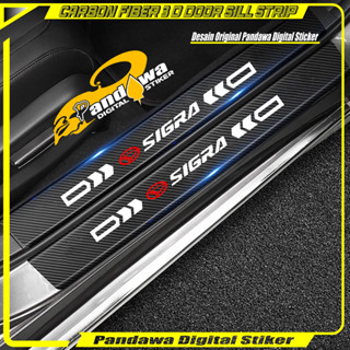 DAIHATSU SIGRA CAR 3D 碳纖維門檻板 3D 碳纖維貼紙汽車行李箱保險槓支架