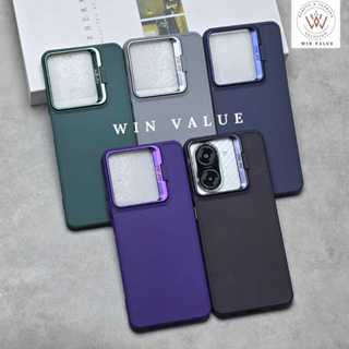 Case Poco C71 Case 法蘭絨立式馬卡龍戒指相機 WV