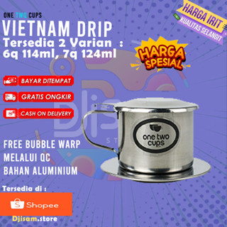 一個兩個杯子越南滴濾咖啡過濾壺咖啡過濾器 114ml 6Q
