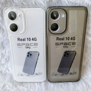 HP Clear Space Realme 10 4G 外殼軟殼透明矽膠和手機背面保護相機
