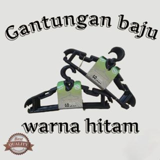GANTUNGAN 1 打 12 件裝加厚強力衣架愛形成人衣架塑膠材料