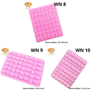 WN8 WN9 WN9 WN10果凍巧克力布丁矽膠模具熊熊貓動物汽車水果