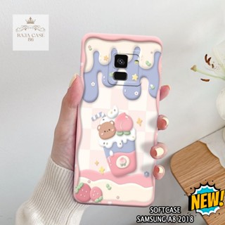 SAMSUNG HP 手機殼三星 A8 2018 Rajacase 外殼三星 A8 2018 可愛手機殼圖案手機保護套三