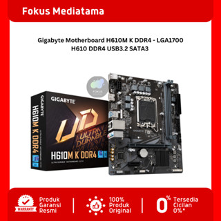 技嘉主機板 H610M K DDR4 LGA1700 H610 DDR4 USB3.2 SATA3 GIG01