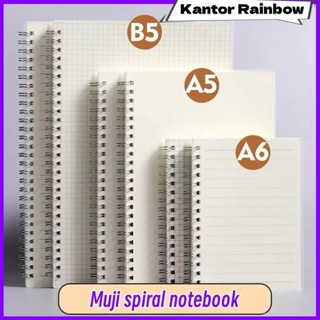 MUJI A5/b5/a6 筆記本 80 張無印良品學生螺旋筆記本