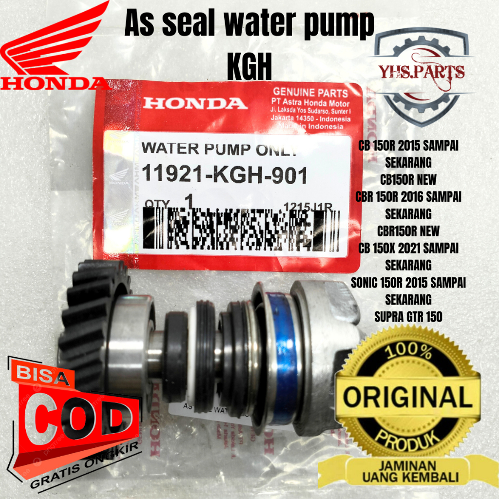 HONDA 原裝原裝密封水泵本田 AHM KGH CB 150R CBR 150R CBR 150R 全新 CB 150