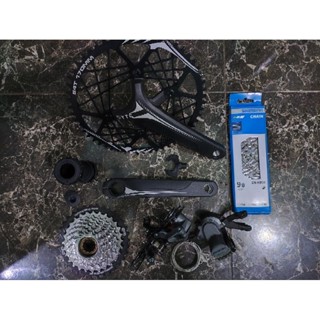 套件 Shimano 7 8 9 速 Alivio M4000 Altus M370 螺紋帶曲柄組 HT ll 單原裝