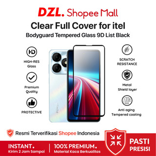 DZL BODYGUARD 鋼化玻璃透明全覆蓋 9D itel A80 S25 螢幕保護膜防刮花