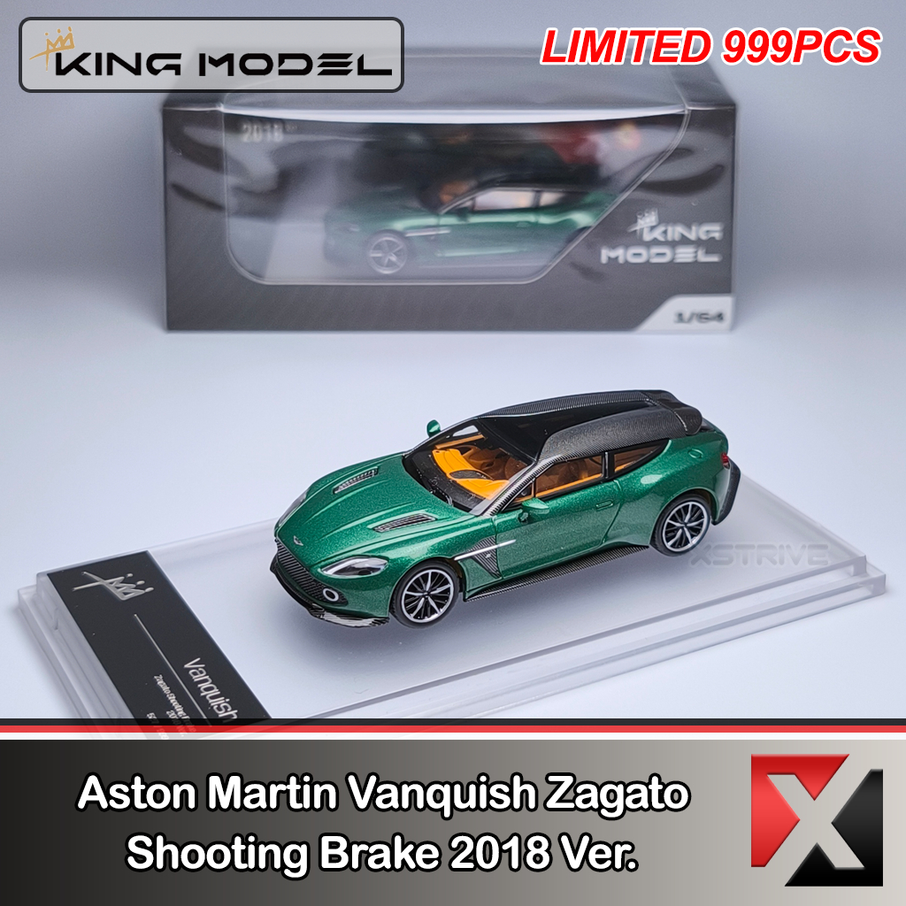 King Model 1:64 阿斯頓馬丁 Vanquish Zagato 射擊剎車 2018 版綠色