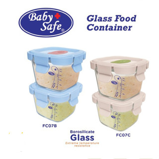 嬰兒安全食品容器 FC07B FC07C 硼矽酸鹽玻璃玻璃食品容器微波爐安全玻璃容器 BABY mpation 食品容器