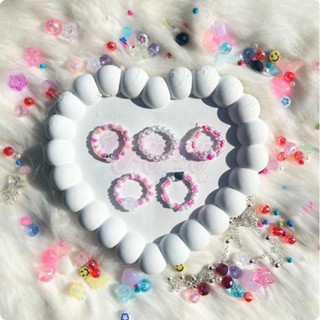 BEAD 戒指 BEAD 戒指包含 5 個珠子戒指韓國珠子戒指