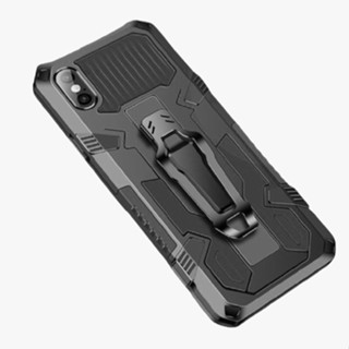 HP IPHONE X IPHONE XR IPHONE XS MAX 硬殼機器人皮帶夾皮革變壓器軟惠普