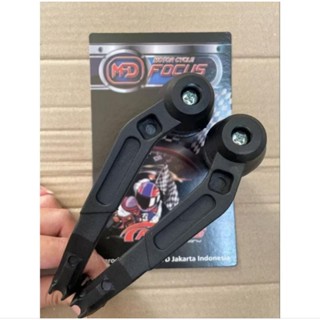 適用於所有摩托車的黑色系列機器人 PROGUARD ABS 塑膠材料通用手部防護罩