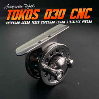 Tokos 金屬 D30 CNC 卷線器優質釣魚竿