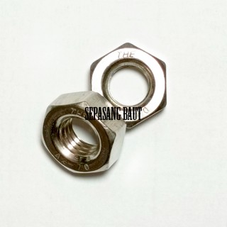 1/4 不銹鋼螺母 304 六角螺母 1/4 英寸