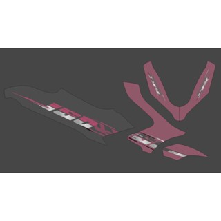 條紋貼紙透明 PCX 150 活塞設計越南風格