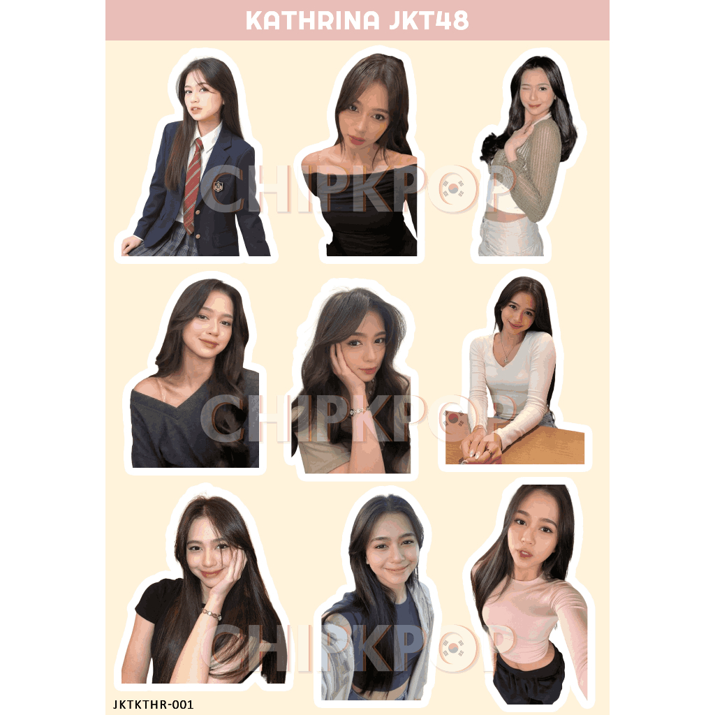 NEW ERA Kathrina 貼紙 JKT 48 I 貼紙 JKT 48 I JKT 48 新時代 I 貼紙 KAT