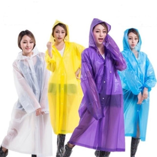 Eva 塑膠雨衣雨衣雨披所有尺寸透明