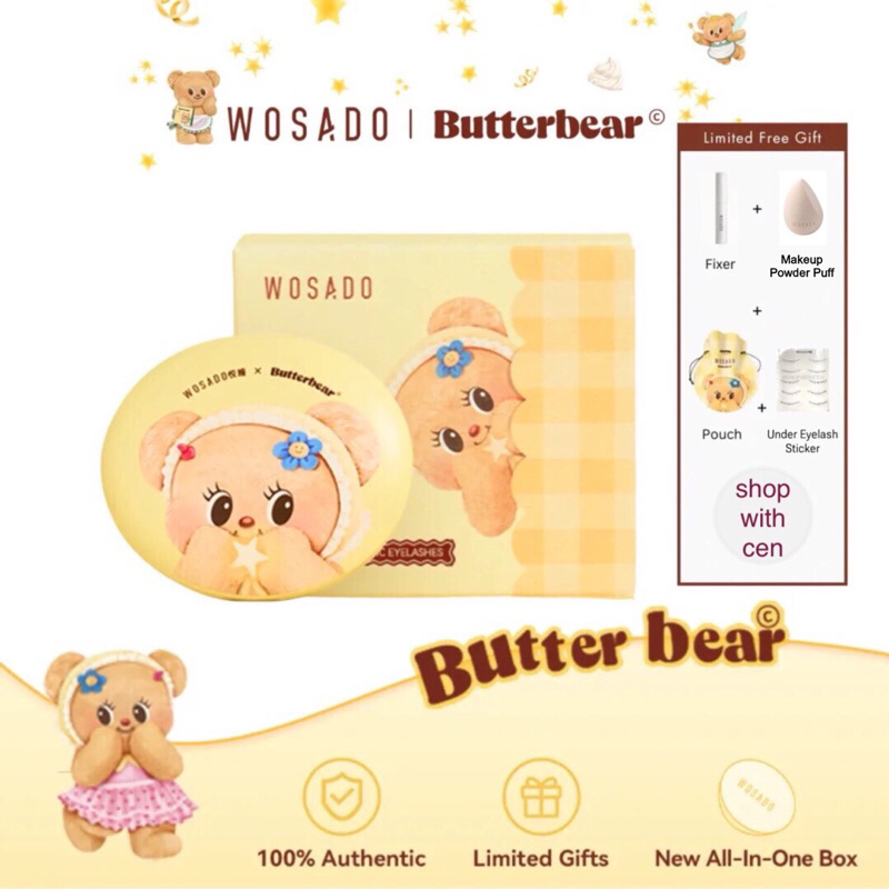 MATA WOSADO X BUTTERBEAR 2.0 軟磁睫毛磁鐵 SHOPWITHCEN 萬隆