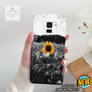 SAMSUNG HP 手機殼三星 A8 2018 Rajacase 外殼三星 A8 2018 圖案手機殼花卉手機保護套三