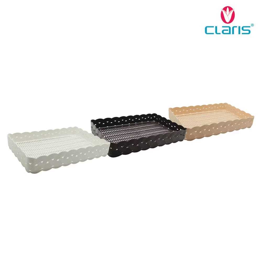 Claris Travessa 大型美學塑料藤條包裹禮品籃籃 0562