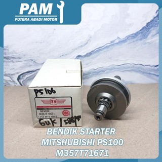 MITSUBISHI Bendik 啟動器三菱 PS100 M357T1671 Bendix 啟動器三菱 PS100 f