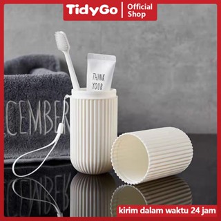 TidyGo旅行牙刷架實用洗漱用品牙膏牙刷盒旅行杯牙刷