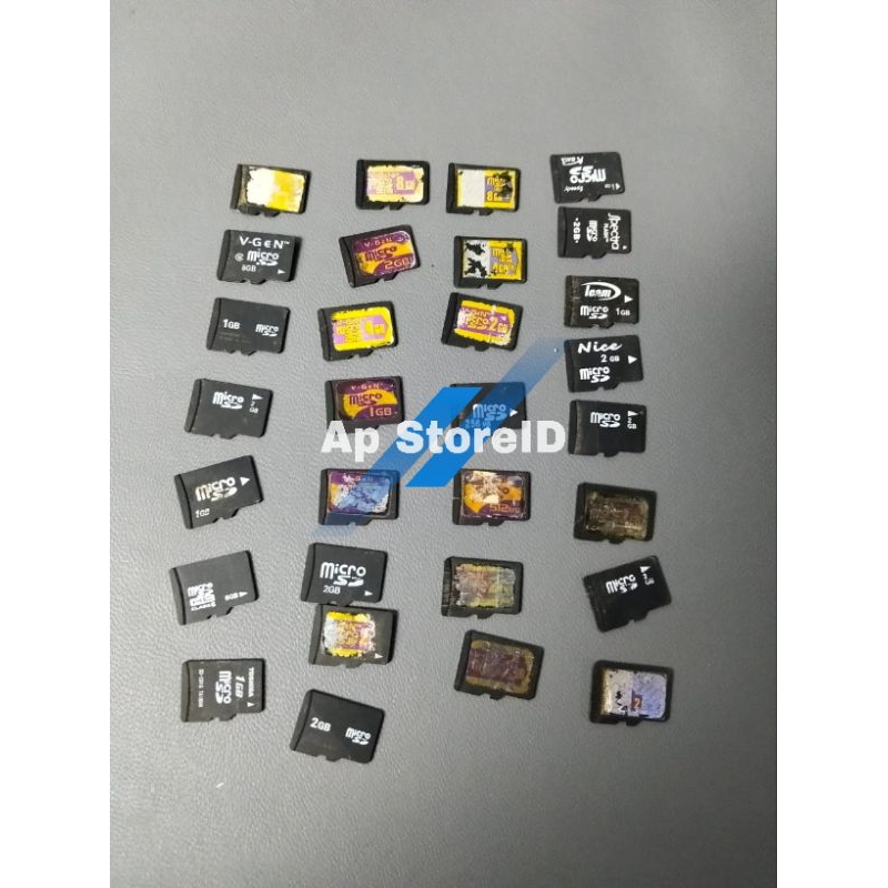 混合微型 SD 內存 16GB 8GB 4GB 2GB 1GB 二手正常已測試