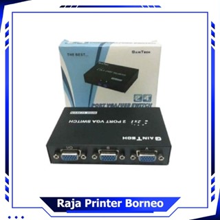 手動 VGA 切換器 2 埠 Gaintech 2 合 1 數據切換器