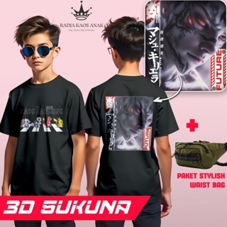 KATUN HITAM PREMIUM 兒童 DISTRO 3D T 恤 3D 動漫 JUJUTSU KAISEN 3D