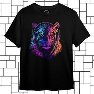 3D Tiger WearingWear Original Premium Distro T 恤 3D 老虎戴耳機 DM