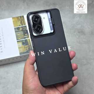 手機殼 Redmi A5 手機殼法蘭絨立式馬卡龍 BlackRing WV 相機
