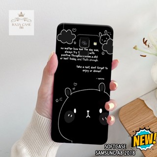 SAMSUNG HP 手機殼三星 A8 2018 Rajacase 外殼三星 A8 2018 圖案手機殼卡通手機保護套三