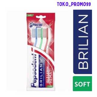 Pepsodent Brilliant 軟牙刷 3 件裝
