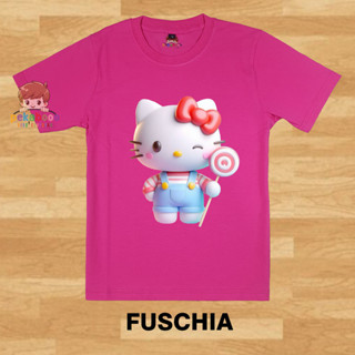 女童上衣hello kitty三麗鷗旋律肉桂卷kuromi迪士尼日本絲印衣服卡通衣服卡通衣服娃娃衣服睡衣訓練服運動服兒童