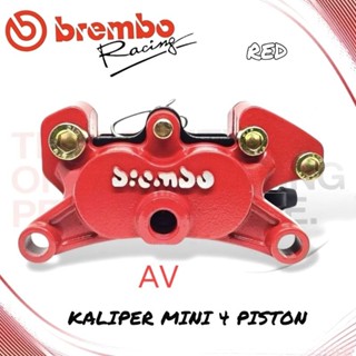 Brembo Mini 4 活塞通用不銹鋼卡鉗適用於所有型別的摩托車