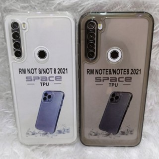 HP Clear Space Case 軟殼 Redmi note 8/note 8 2021 透明矽膠和手機背面保護相