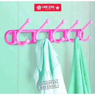 GANTUNGAN LION STAR Kapstok 加厚彩色塑膠衣架