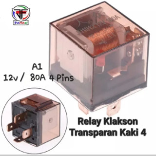 繼電器繼電器繼電器繼電器繼電器喇叭喇叭LED射燈汽車摩托車報警器4針腳80A 12V喇叭隨機品牌