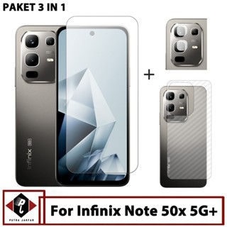 LAYAR 3 合 1 Infinix Note 50x 5G 螢幕鋼化玻璃包裝免費相機鏡頭和 Garskin