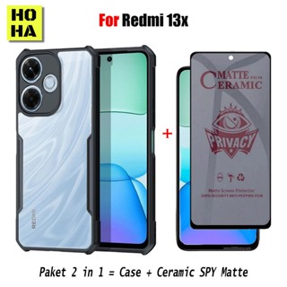 LAYAR 包 2 合 1 保護殼 Fusion Redmi 13X Redmi 13 4G Poco M6 4G 免費