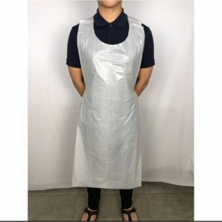 塑膠一次性圍裙包含 5 件 LDPE 塑膠圍裙一次性 PPE 醫用圍裙