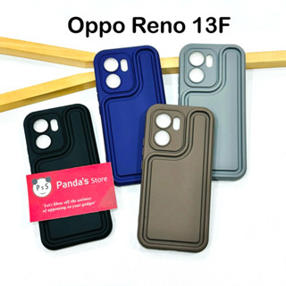 外殼 Oppo Reno 13F 4G 5G Mugelo 軟包橡膠清單邊緣高階外殼 Hp TREK