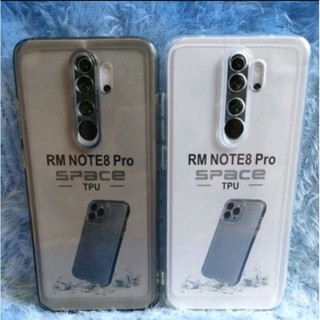 HP Clear Space Redmi note 8 pro 外殼軟殼透明矽膠和手機背面保護相機