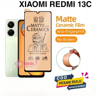 XIAOMI REDMI LAYAR 小米紅米 13C 防刮磨砂陶瓷防眩光防油螢幕保護膜防輻射防碎